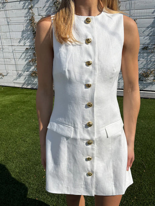 eclat linen dress