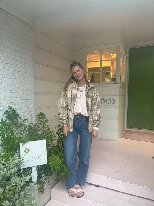 matilda raincoat gingham
