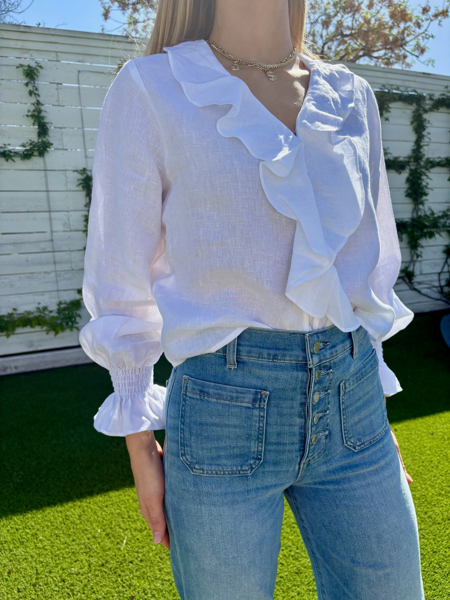 ophelia white blouse