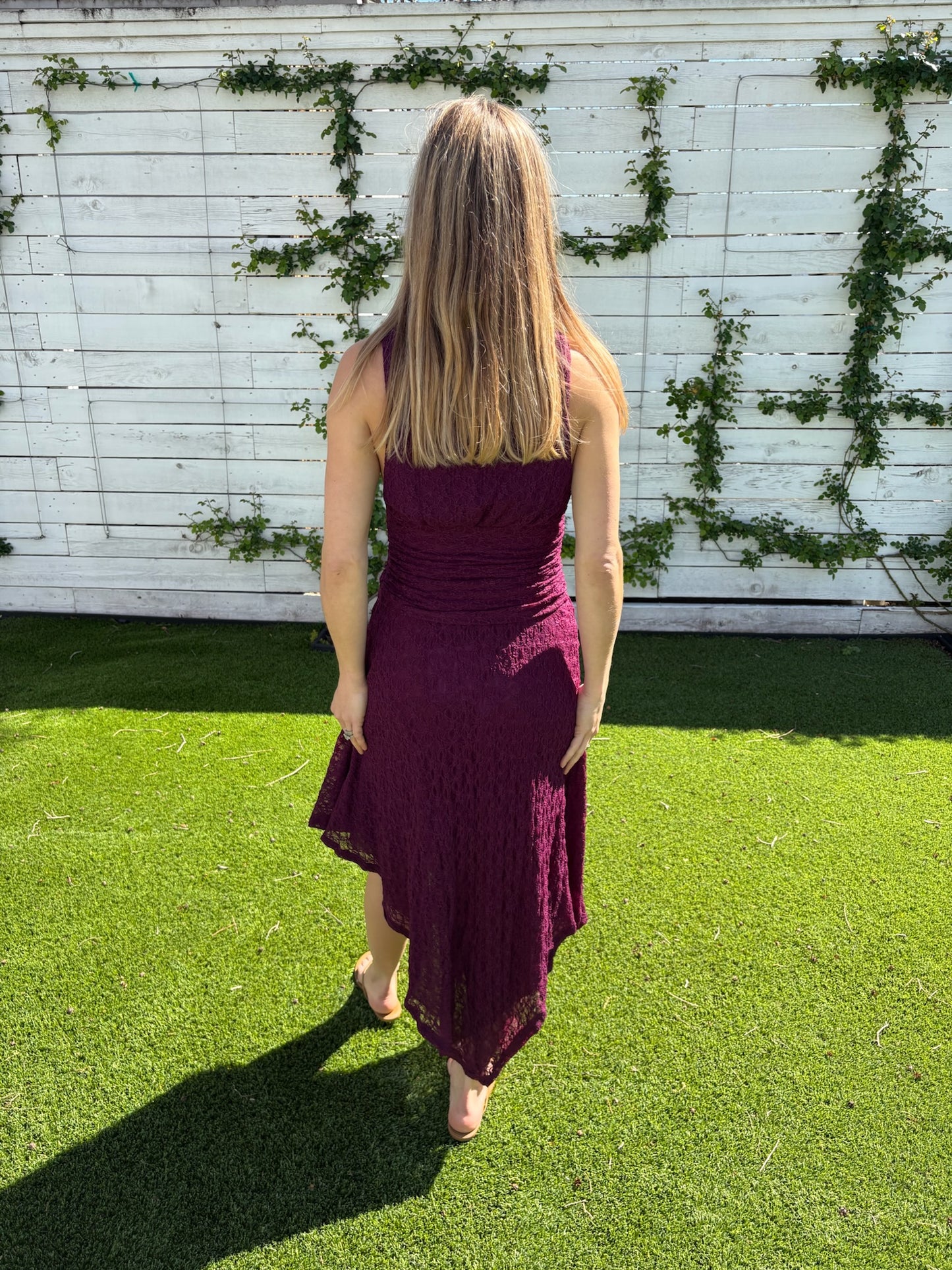 aaila lace skirt plum
