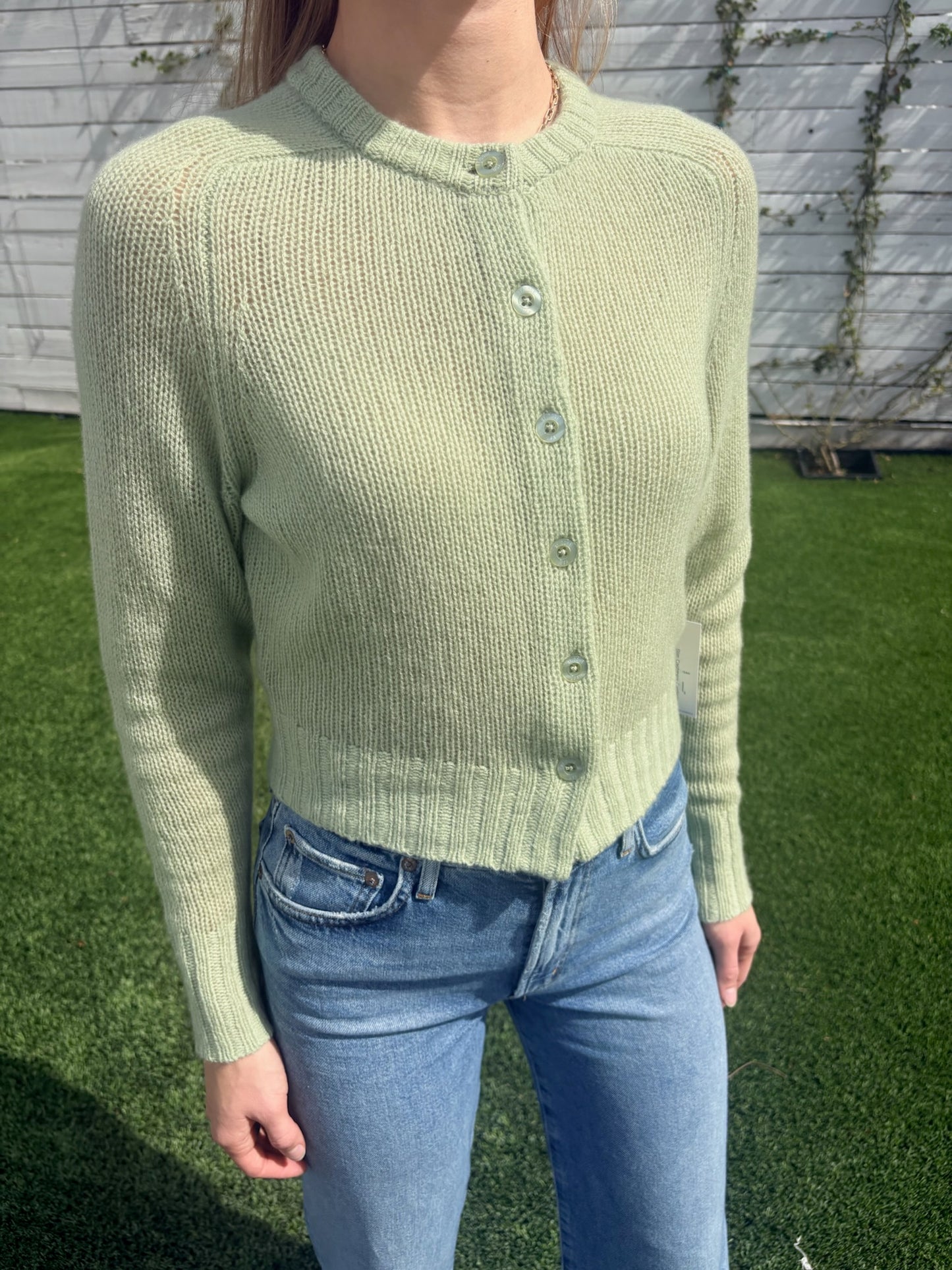 slim cashmere cardigan