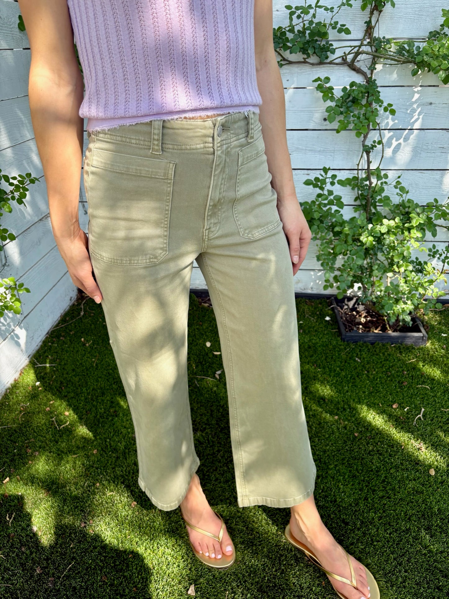 zooey jean slate green