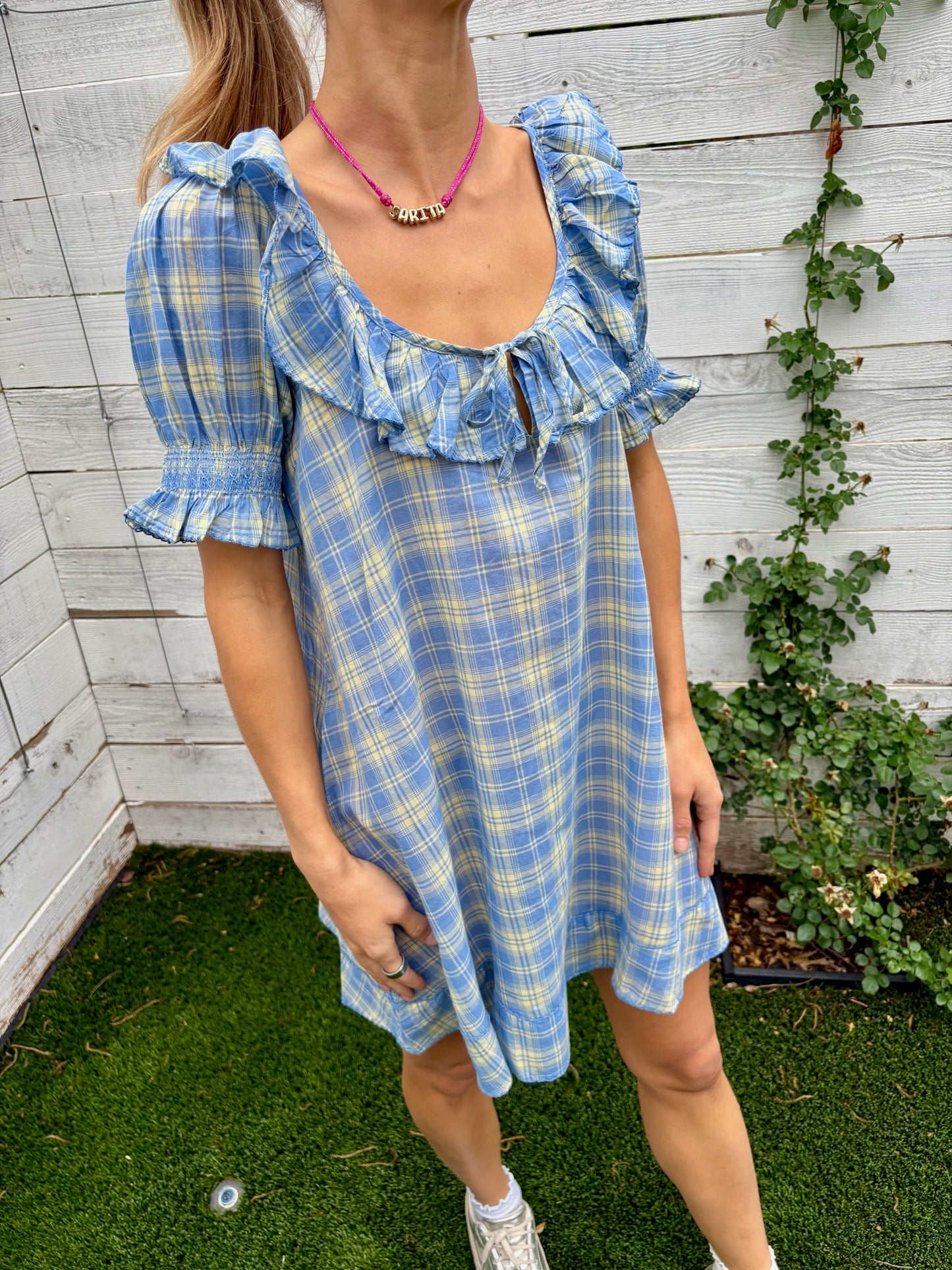 harlow mini night dress check