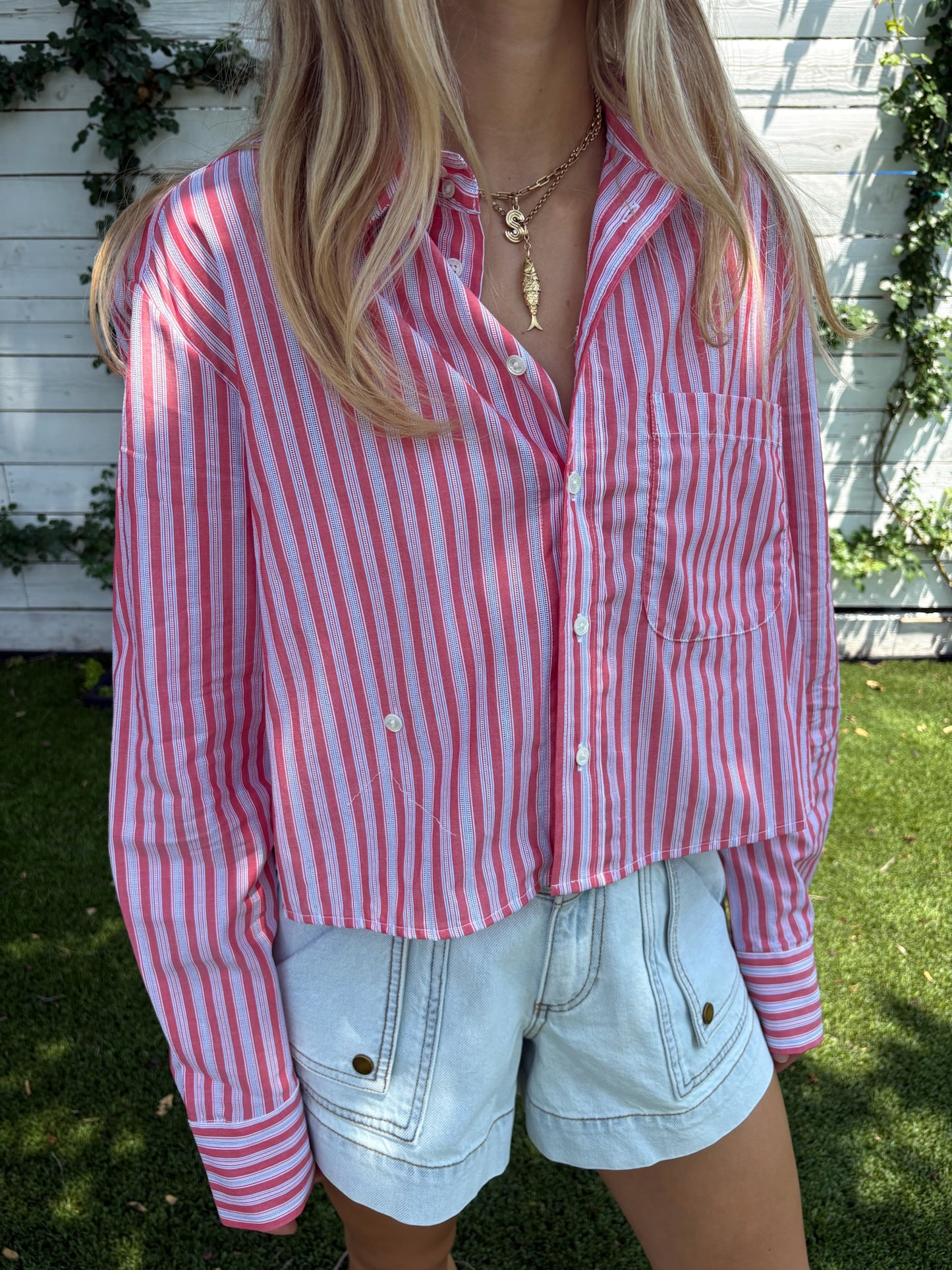 the shorty stripe shirt