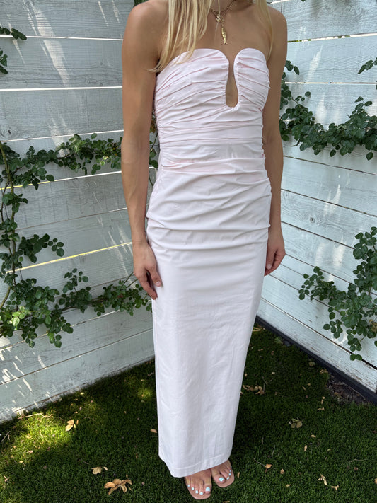 campbell strapless maxi dress