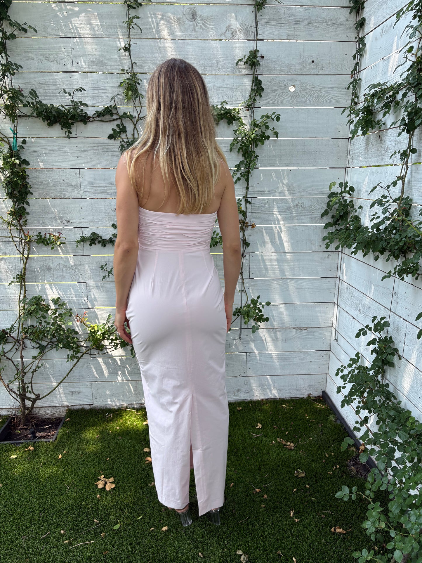 campbell strapless maxi dress