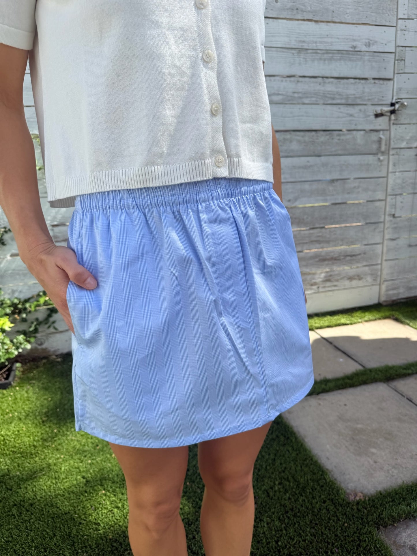 the boxer mini skirt
