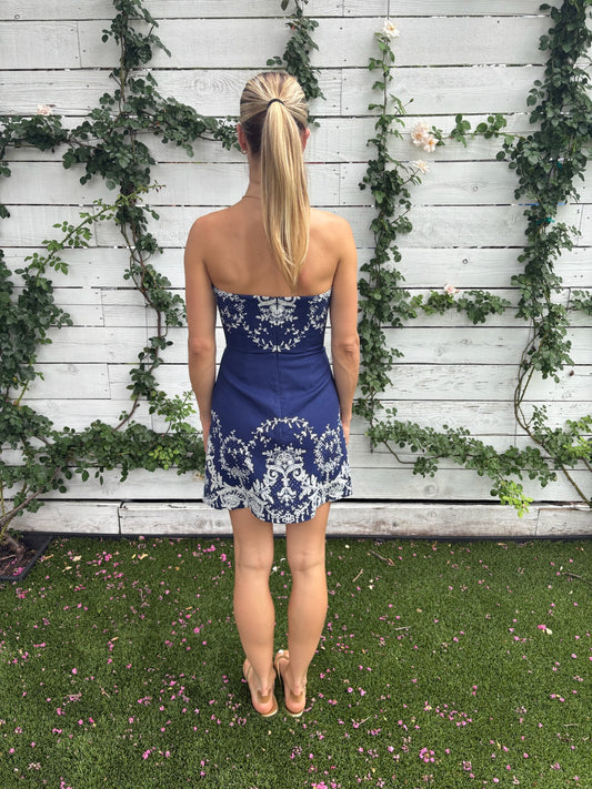 beatrix dress in royal lace