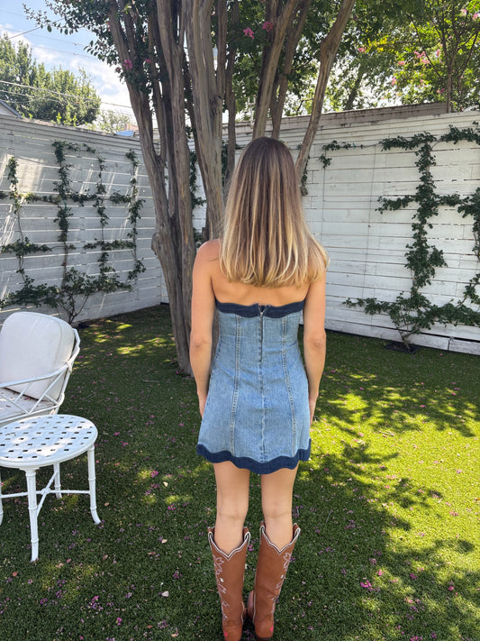 seluna denim dress