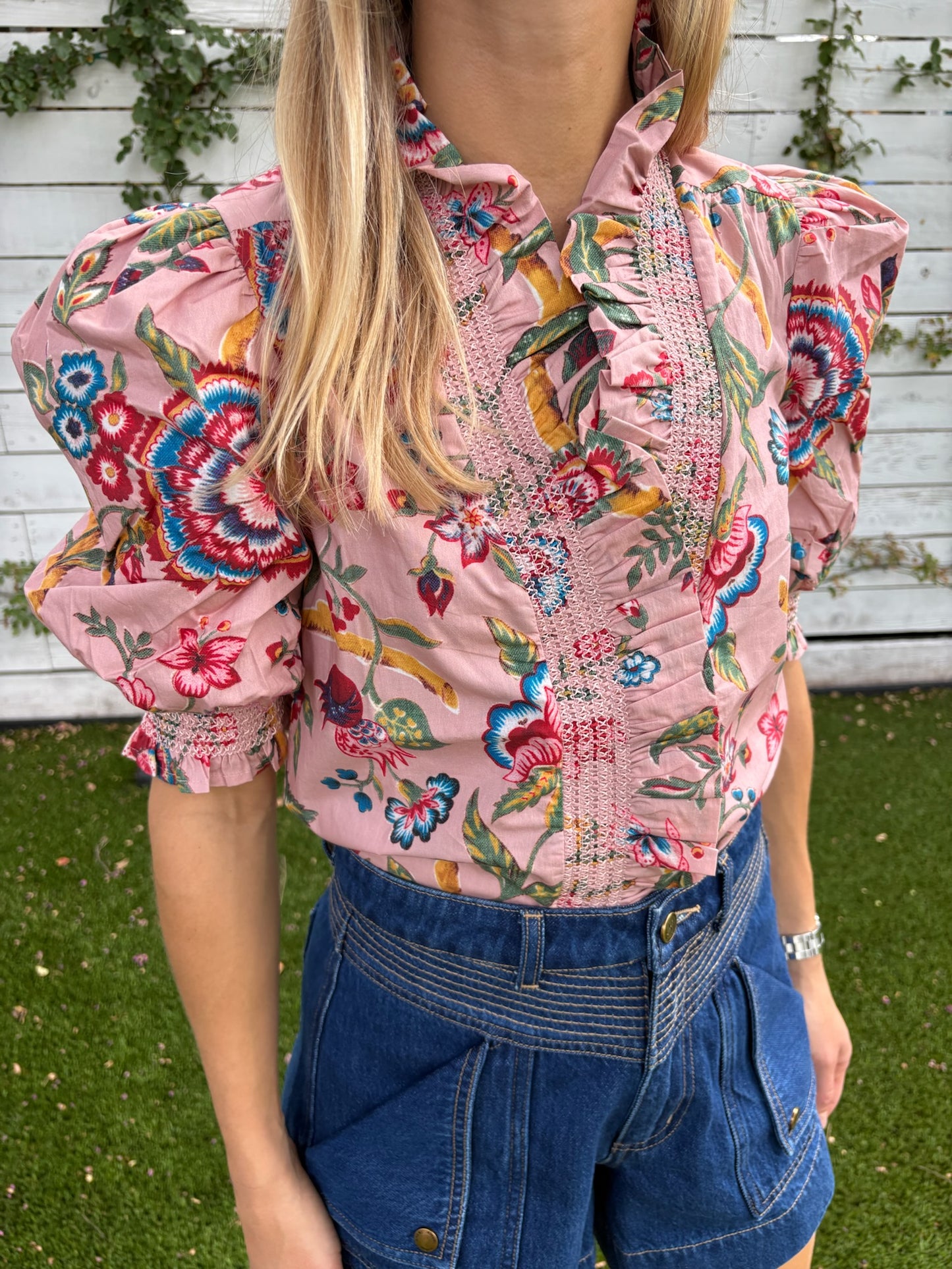 zuri top jessa floral print