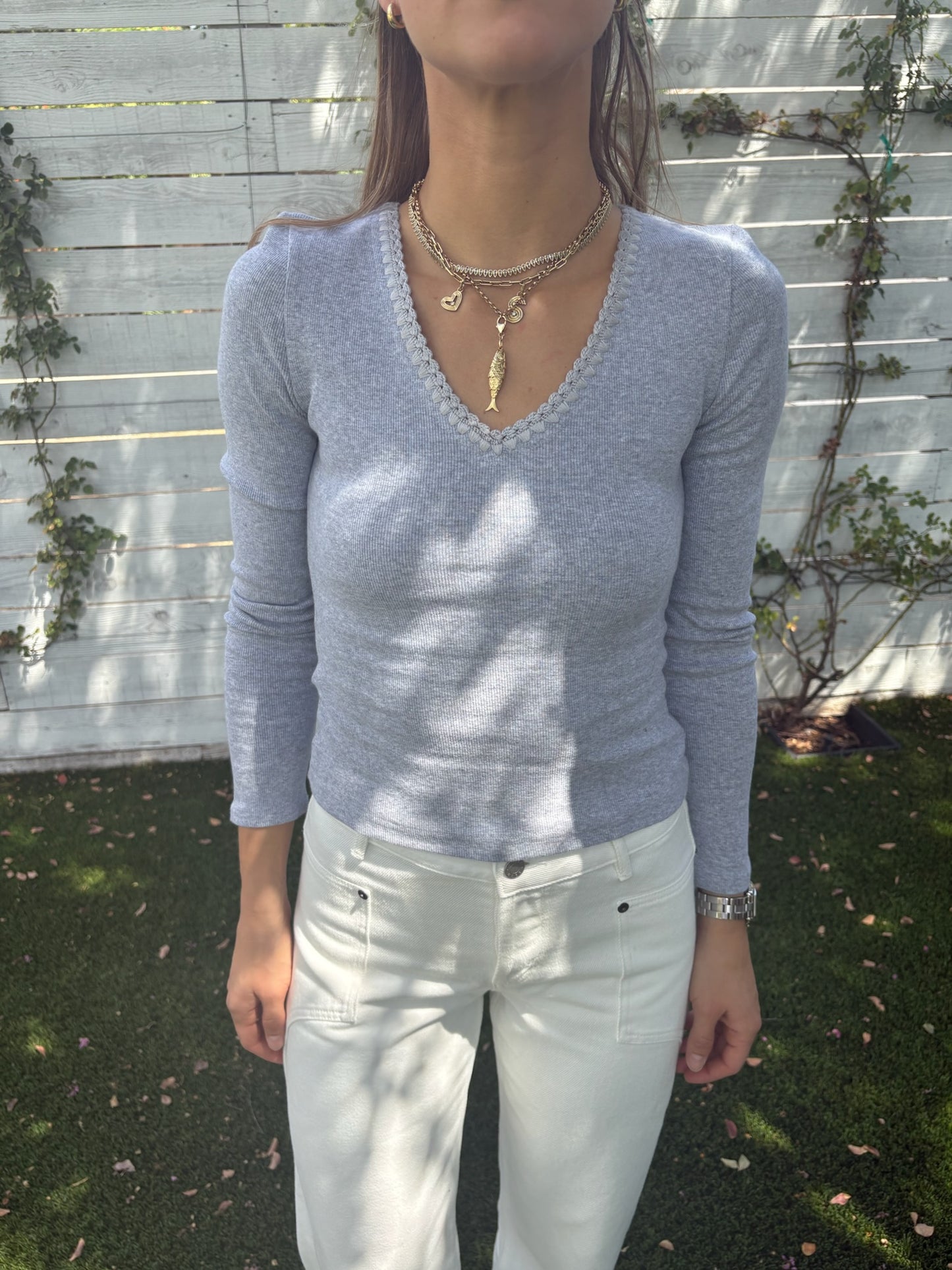tallulah v neck top