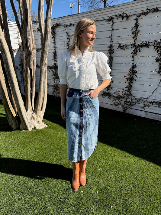 apolline midi skirt