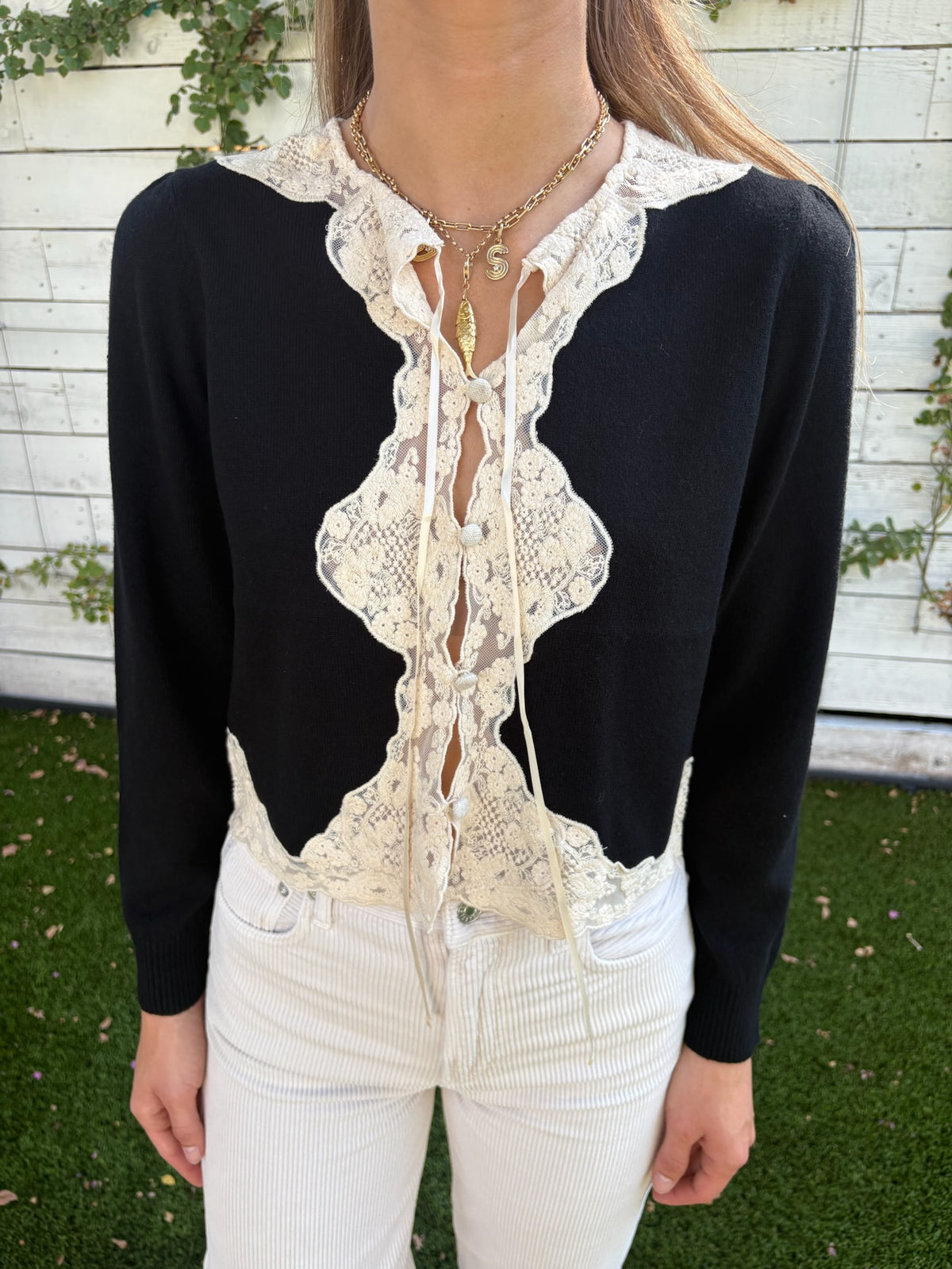 tassia cardigan in black