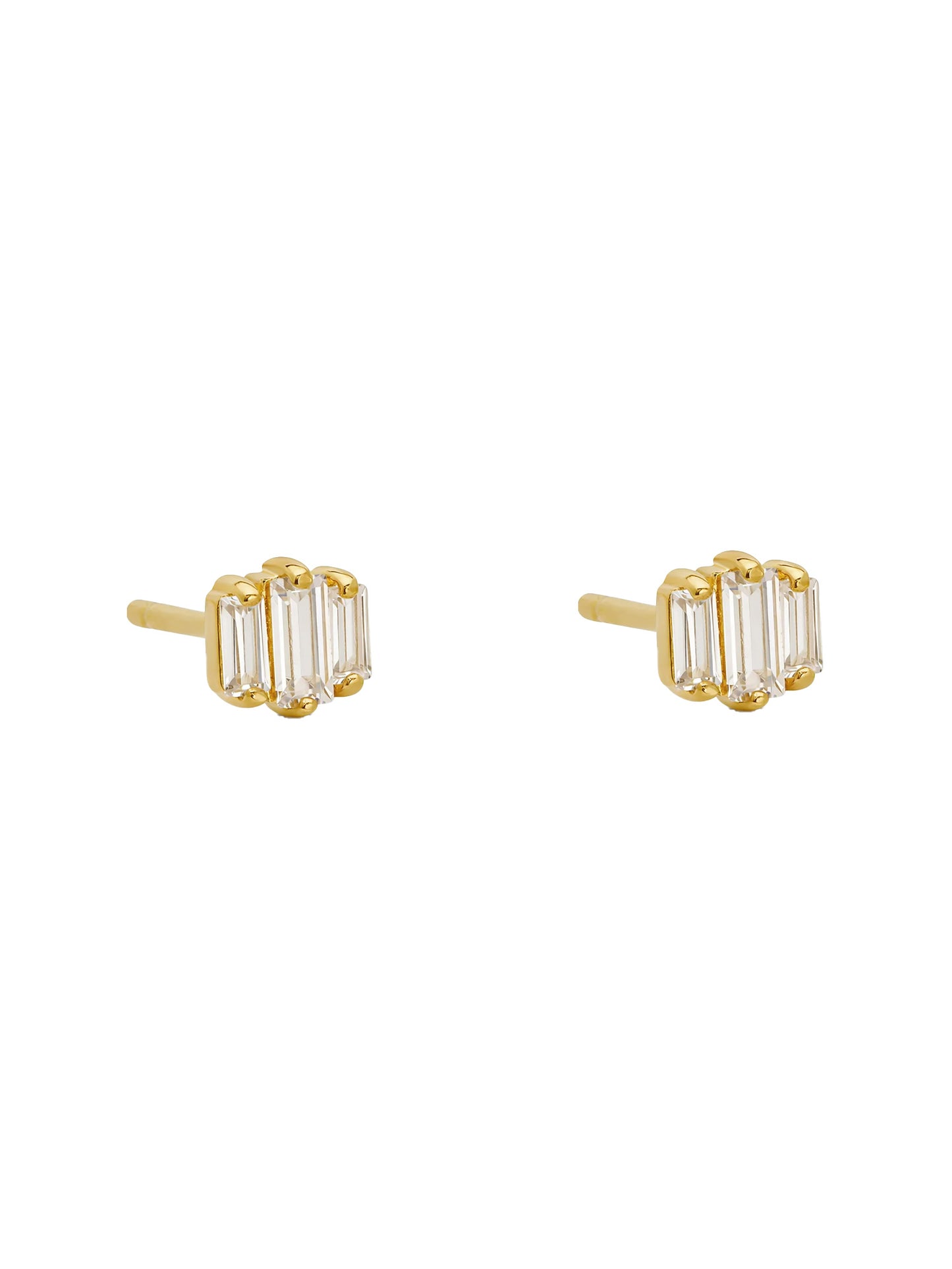 deco baguette trio studs