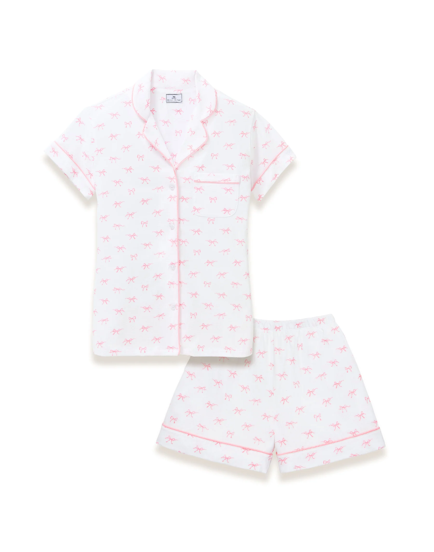 womens pima short sleeve sleep set