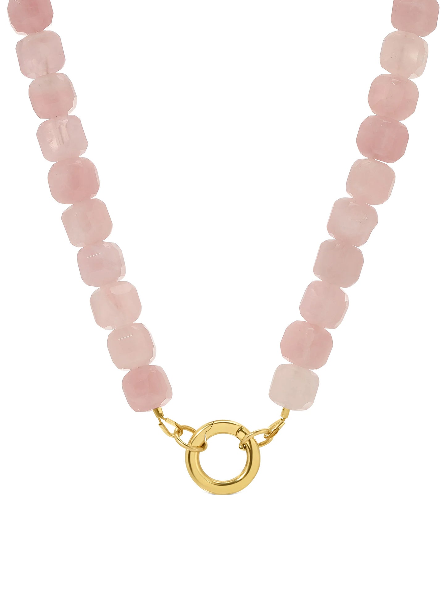 quartz charm keeper necklace