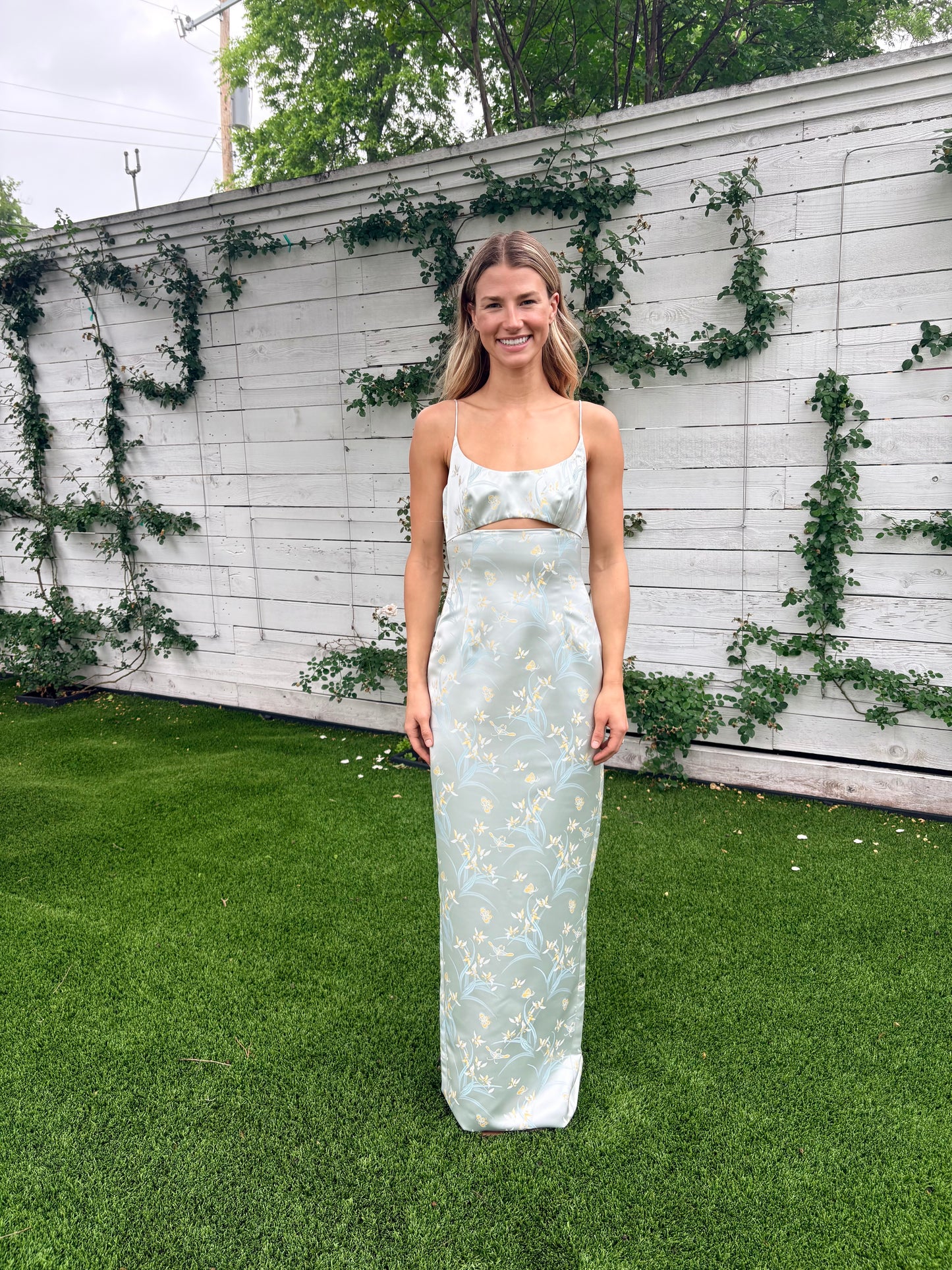 constance jacquard gown