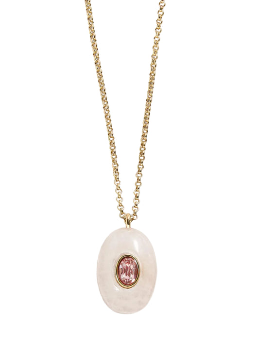 aura semi-precious pendant necklace