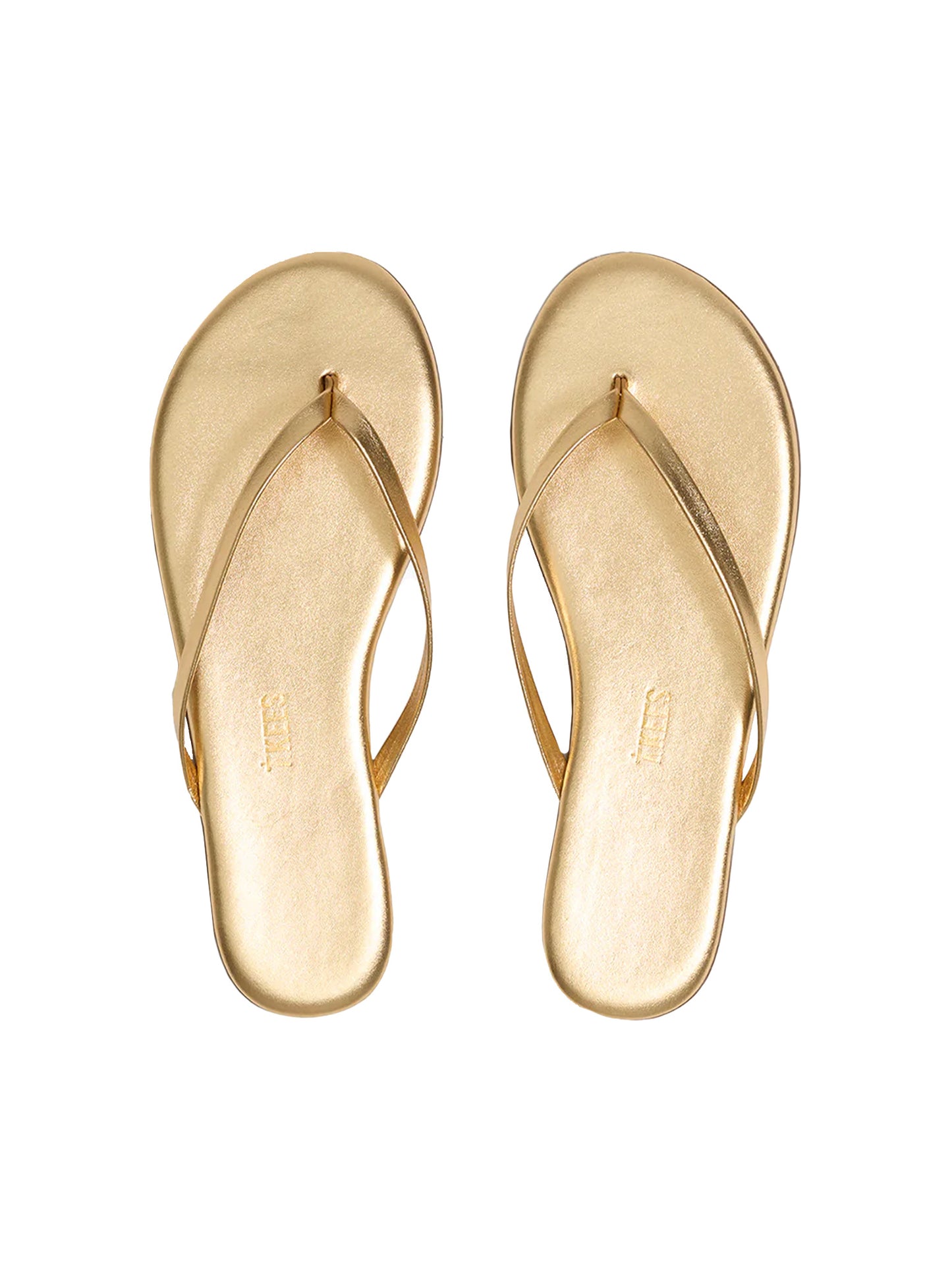 metallics flip flops