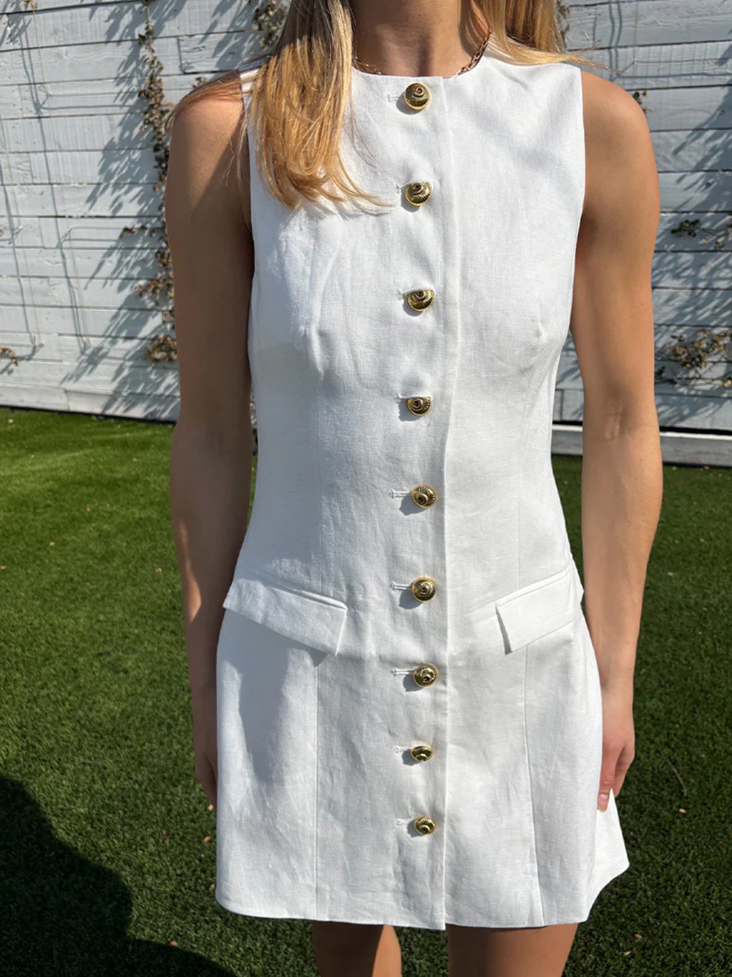 eclat linen dress