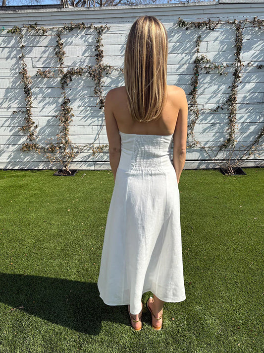 la plage linen dress