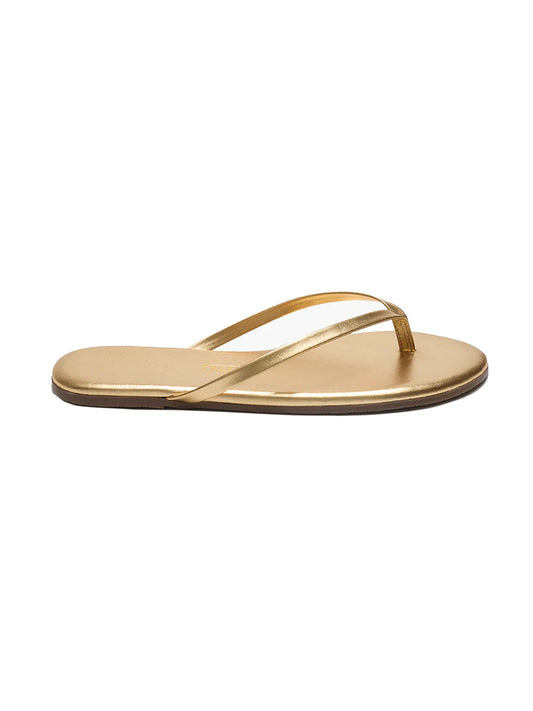 metallics flip flops