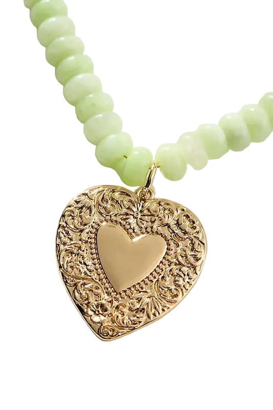 vintage heart necklace