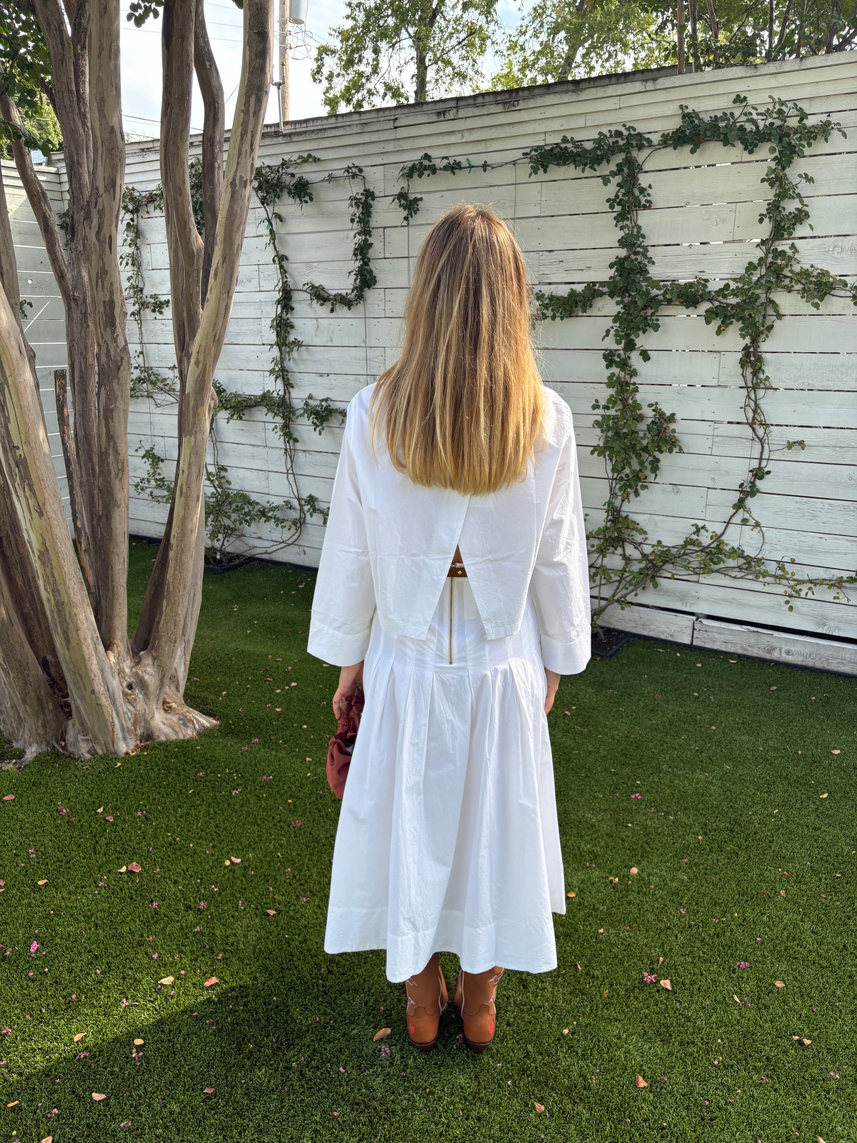 harrison skirt in white