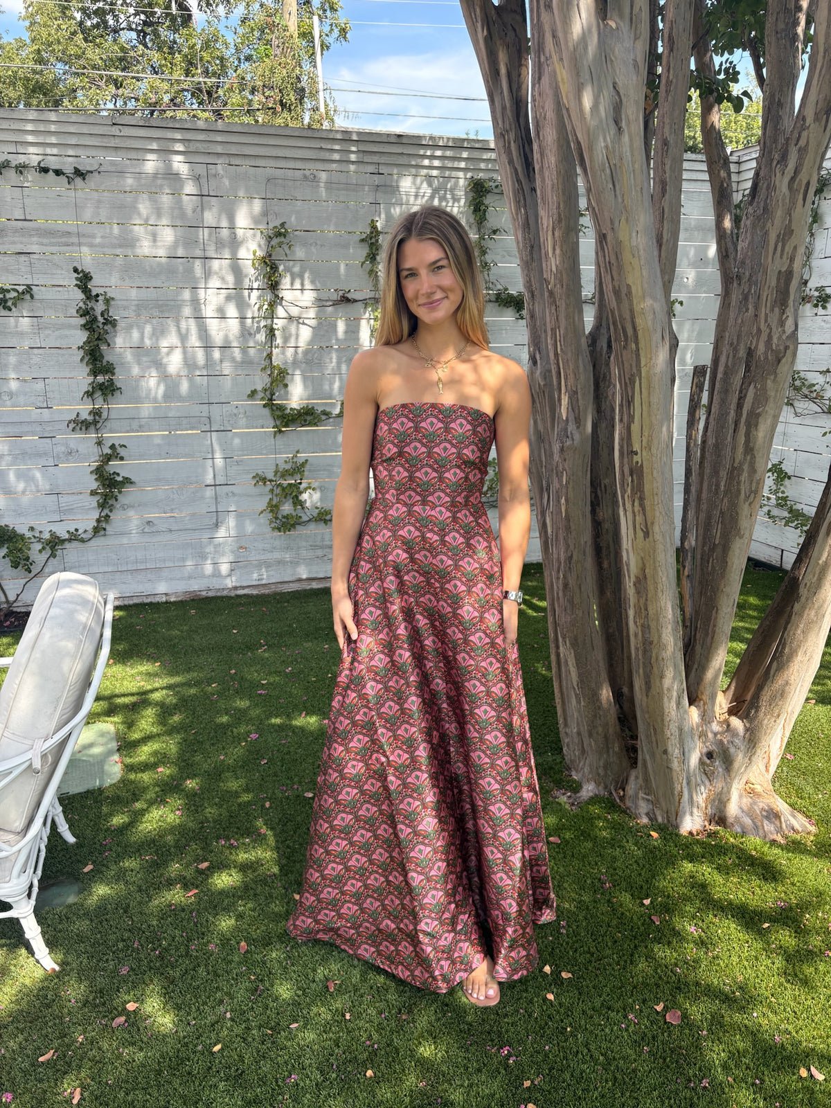 audrey gown in jaipur tapestry