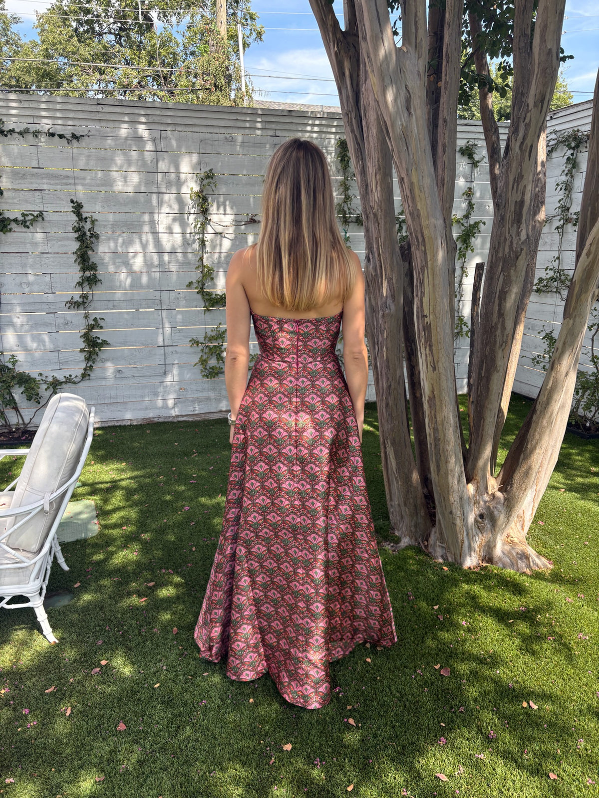 audrey gown in jaipur tapestry
