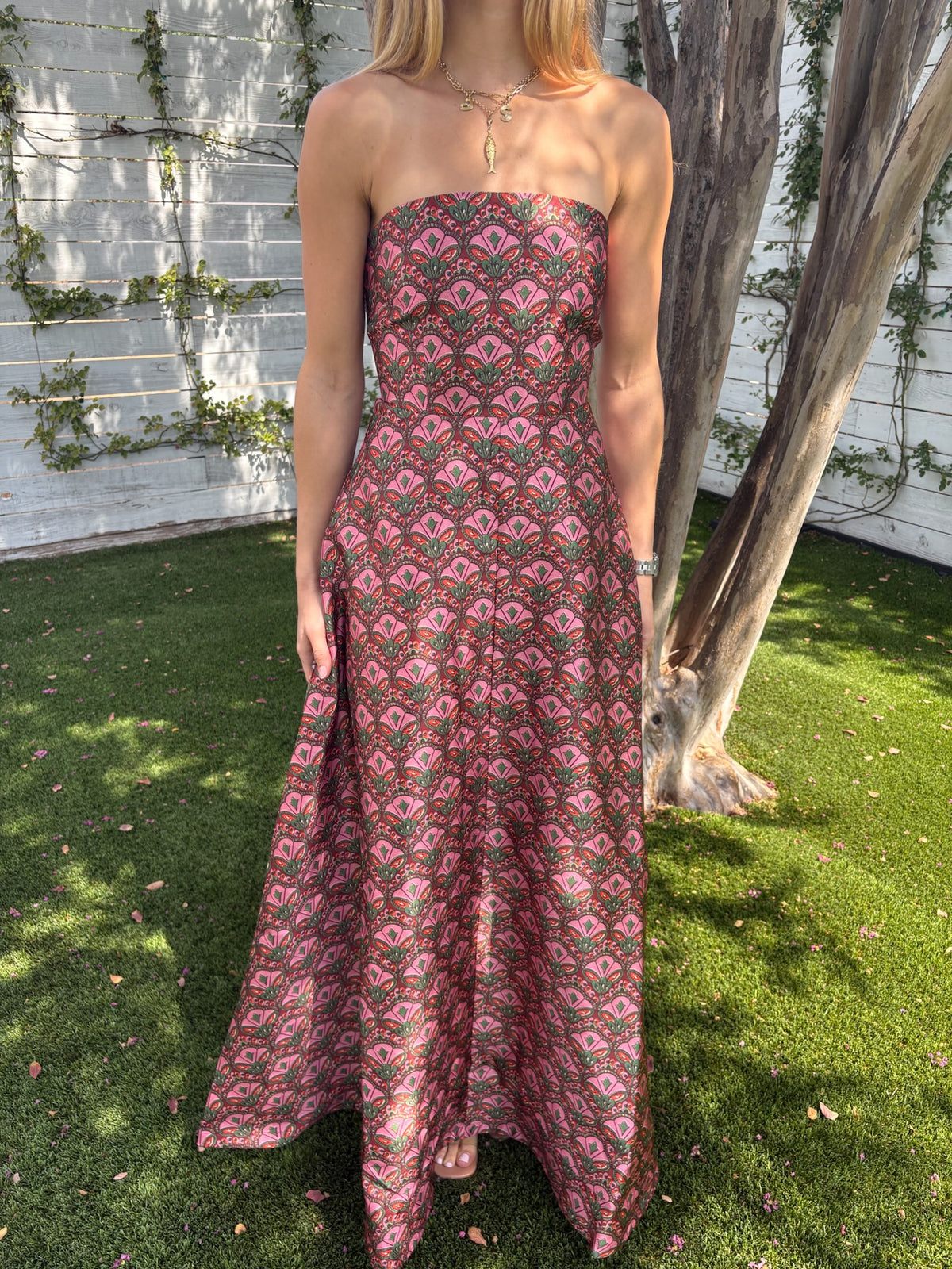audrey gown in jaipur tapestry