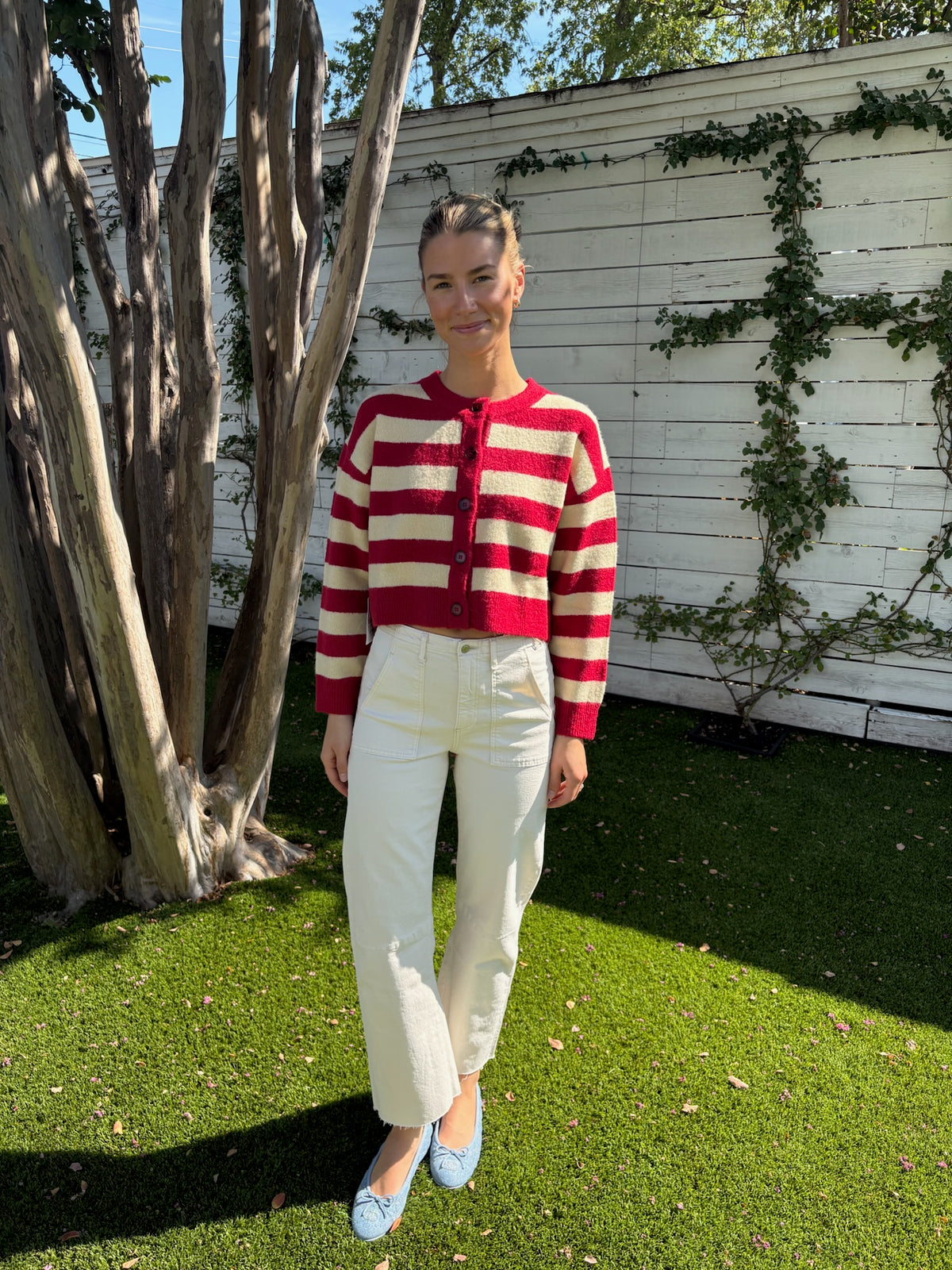 fiona striped cardigan