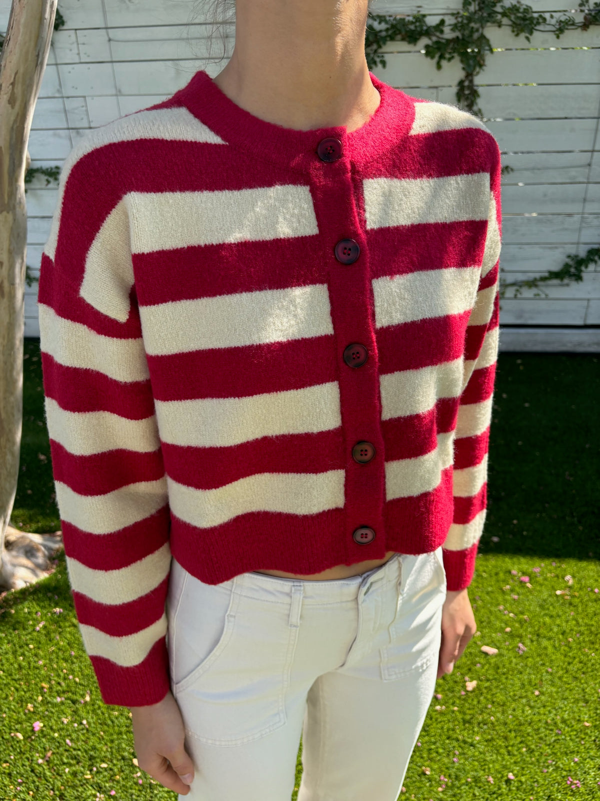 fiona striped cardigan