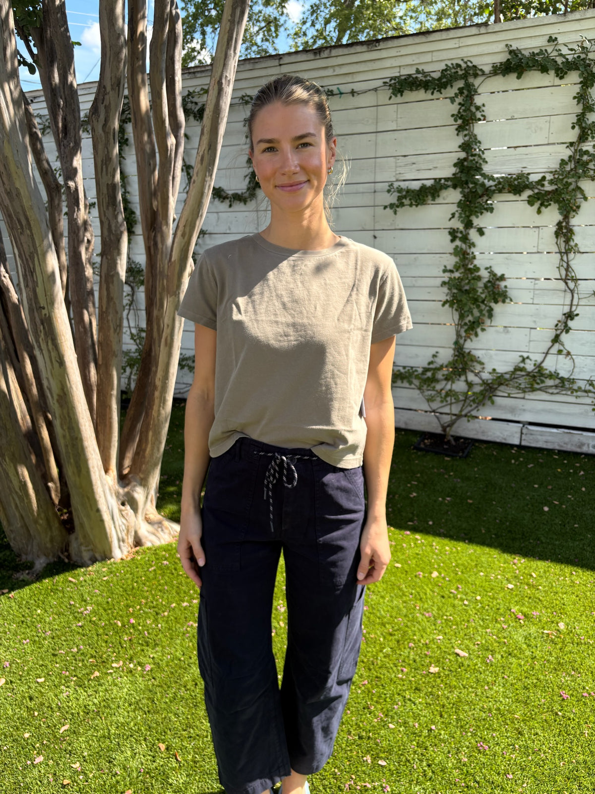 adine shrunken tee in trail