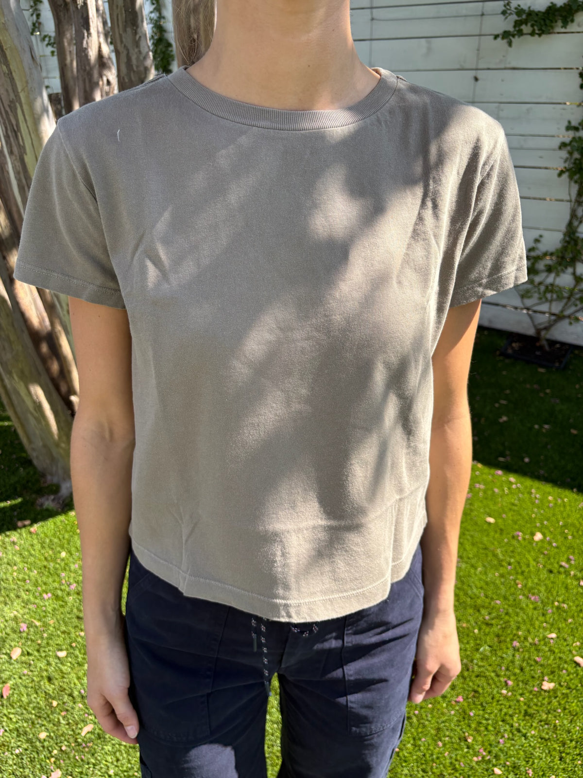 adine shrunken tee in trail