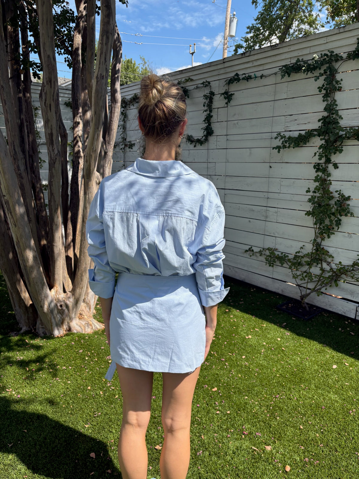 blume combo shirt dress