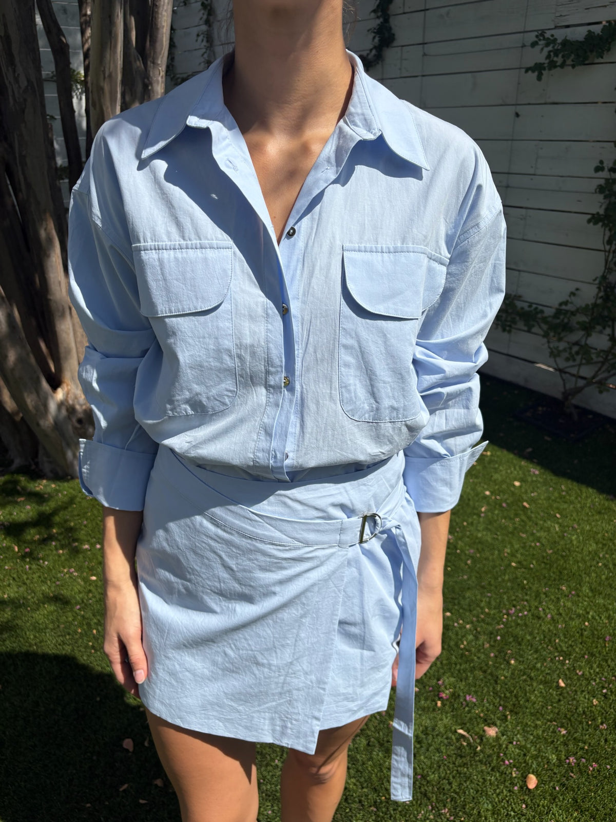 blume combo shirt dress