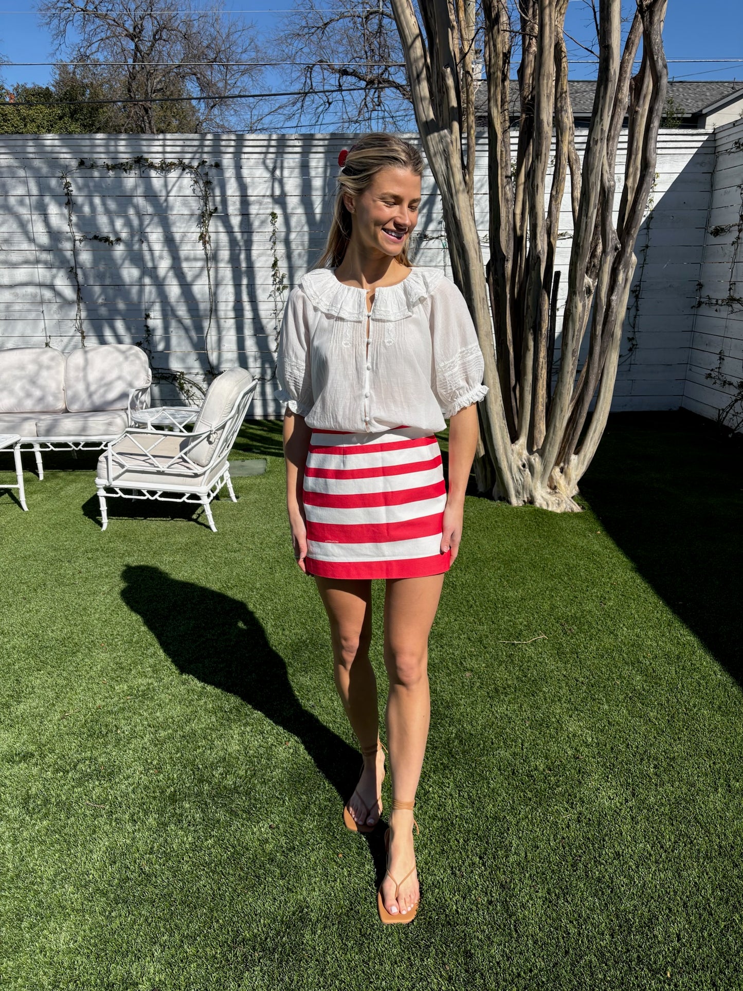 ula denim mini skirt