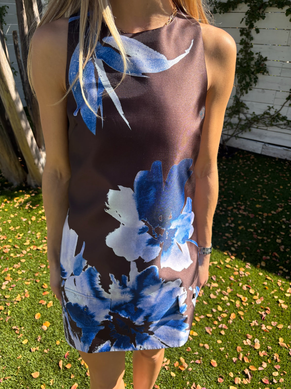 elsa shift mini dress