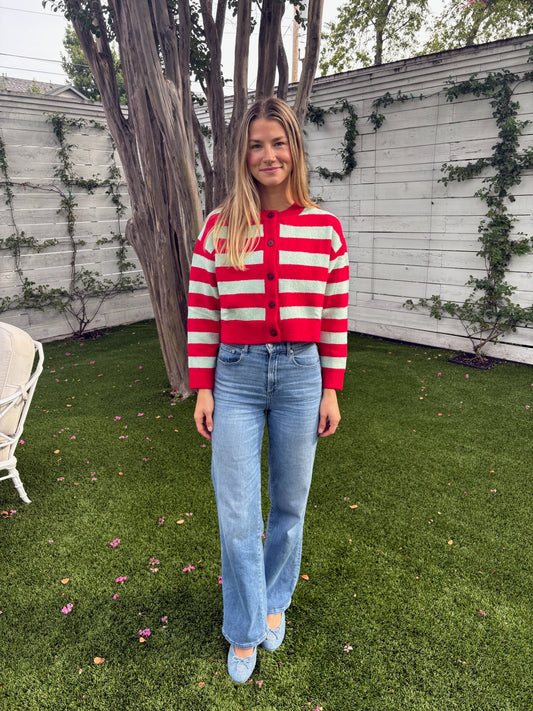 fiona striped cardigan