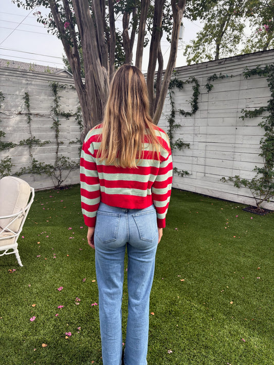 fiona striped cardigan