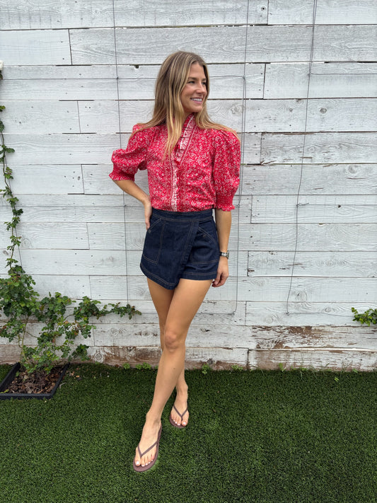 rita wrap skort