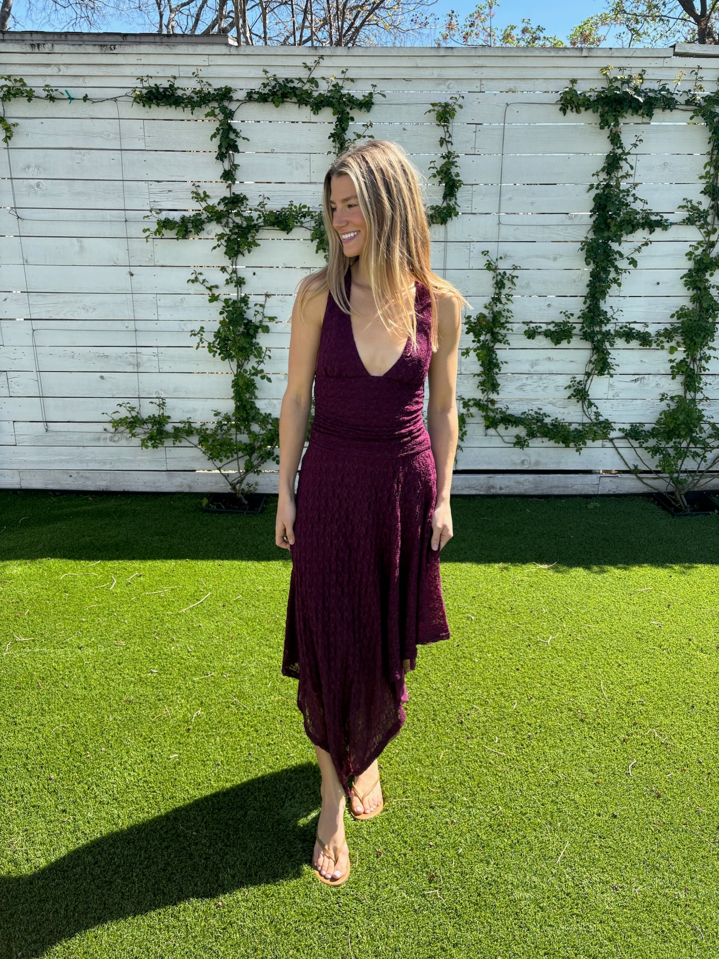 aaila lace skirt plum