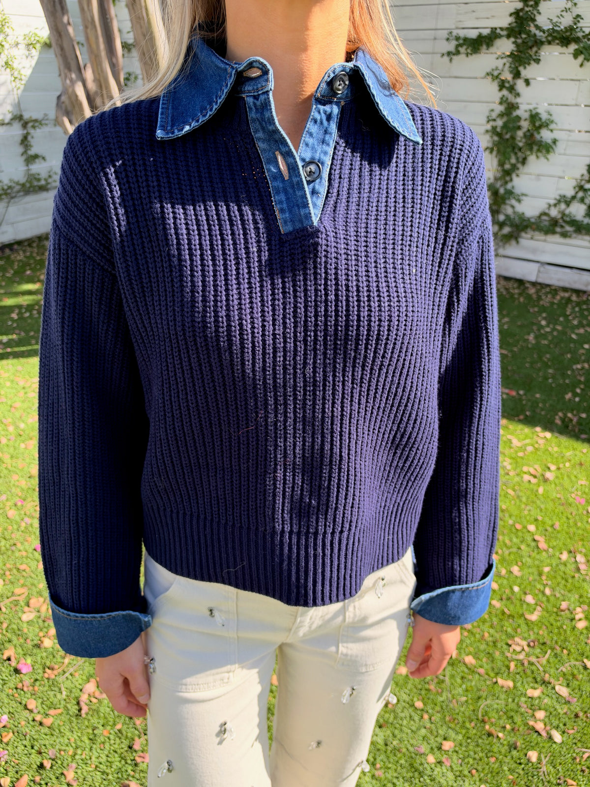 harvey sweater in navy
