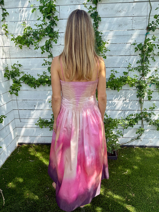 grecia pleated dress