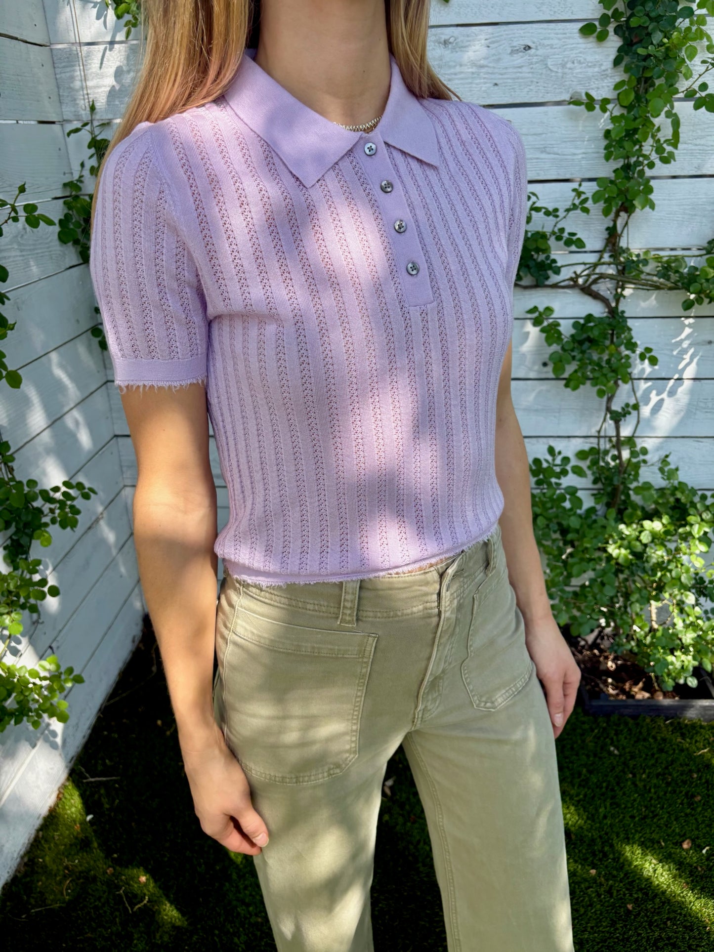 the veil pointelle polo