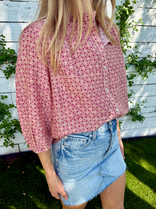 cassia pink top