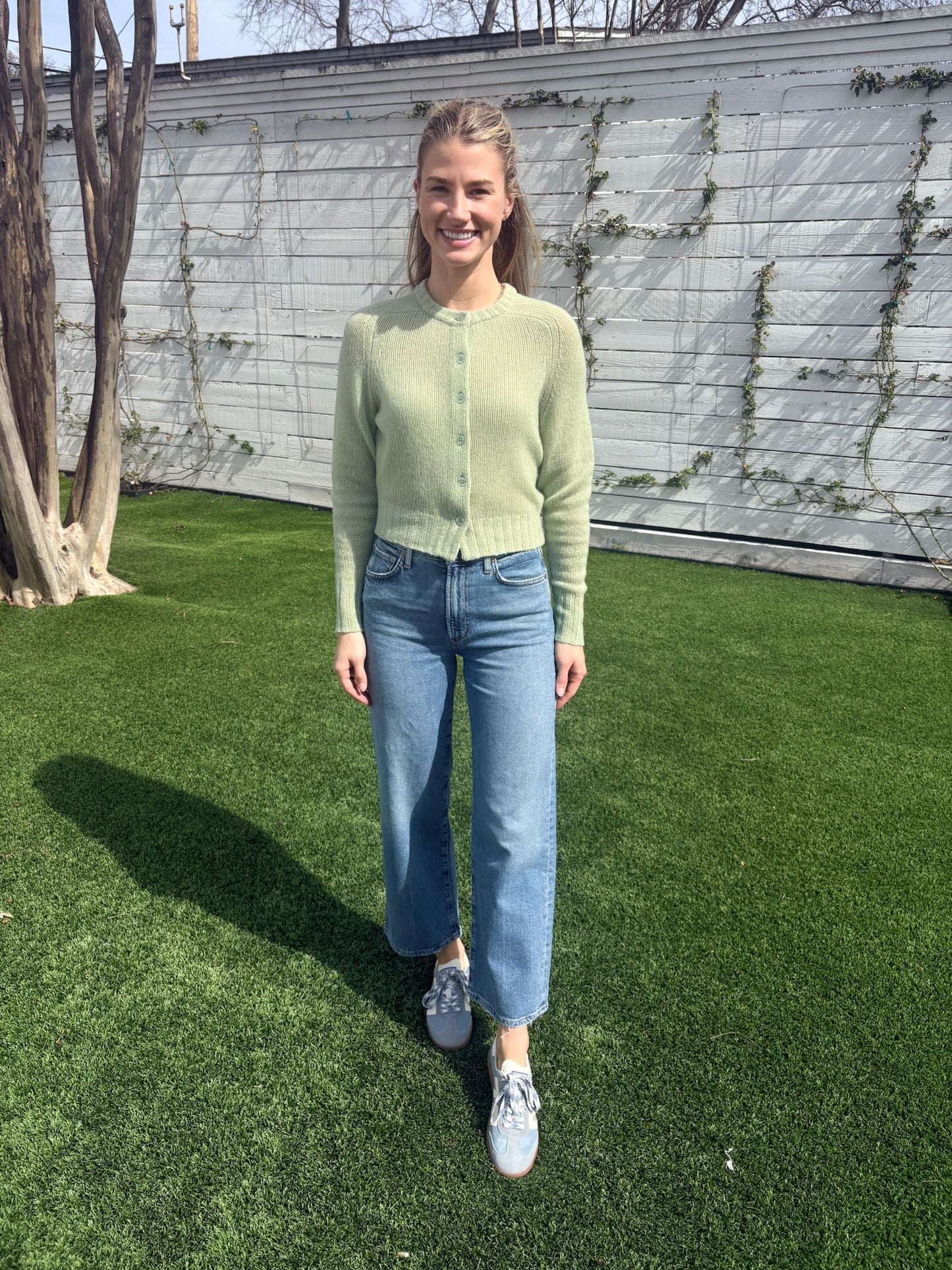 slim cashmere cardigan