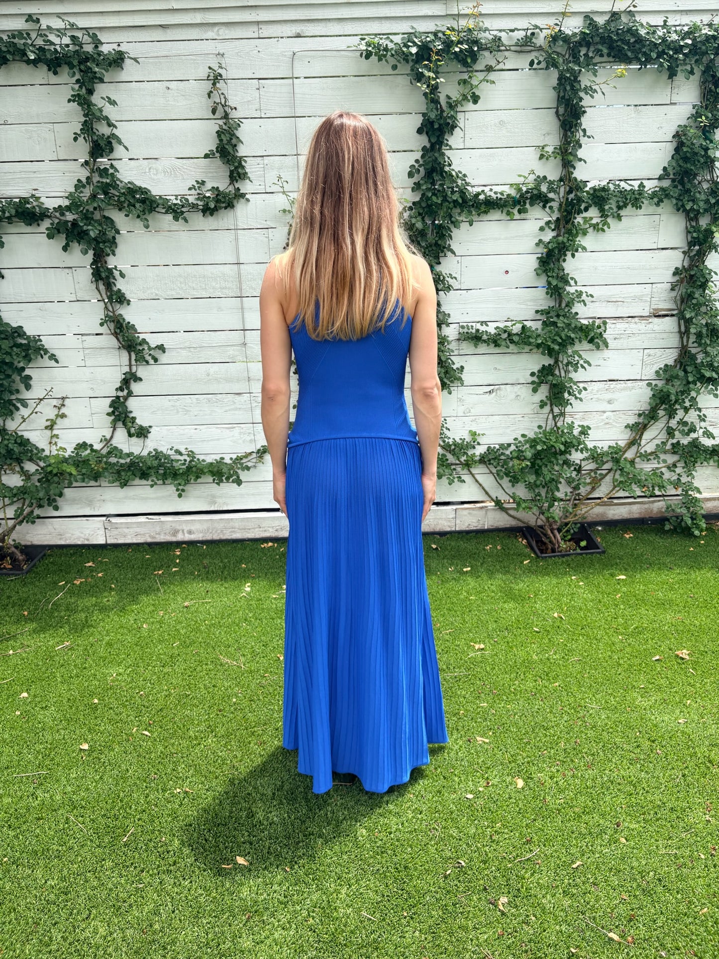isola dress olympian blue