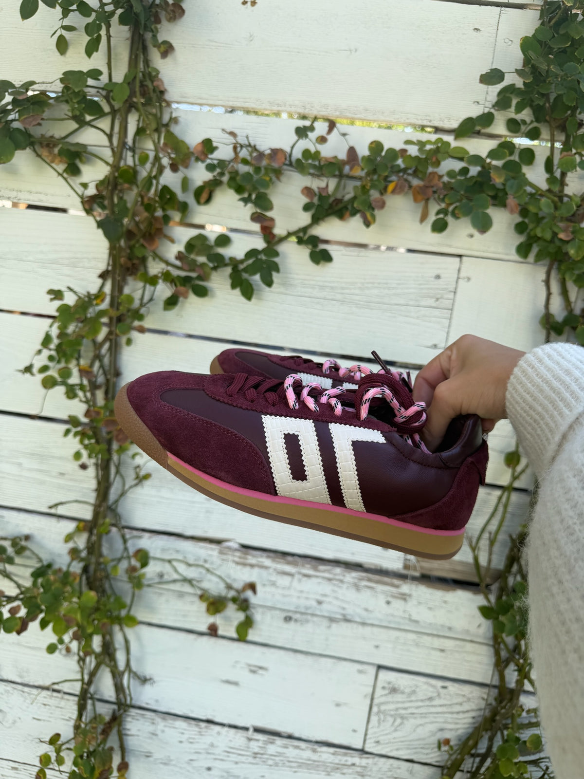 rocket sneaker in 'wine butter'